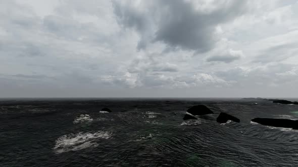 Ocean Shore and Rocks alt