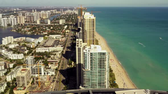 Aerial opener Sunny Isles Beach FL Miami Florida