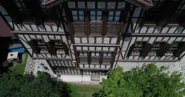 Old Houses And Village Aerial View