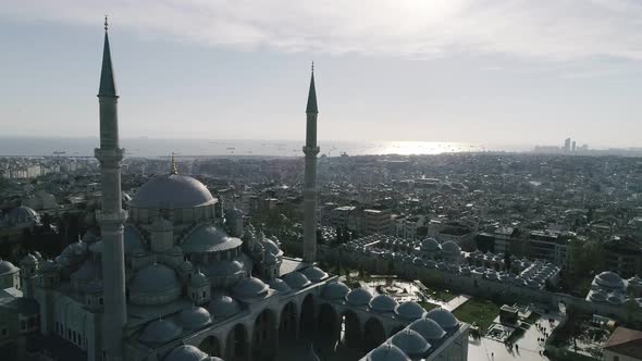 Istanbul Fatih Mosque Aerial View 4