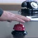 A man's hand rings a bell at the front desk. Vintage. - VideoHive Item for Sale