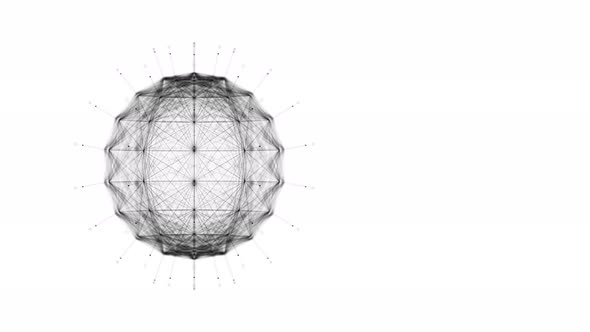 The three-dimensional frame of the sphere rotates with the depth of field