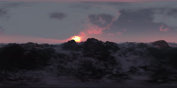 Aerial VR 360 Panorama of Mountains alt