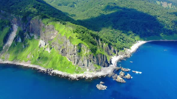 Shiretoko peninsula coastal view