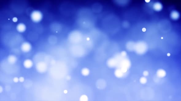 White Particles In Sky Blue Environment Background