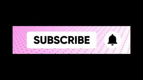 YouTube Subscribe Button alpha channel transparent background 4K V2