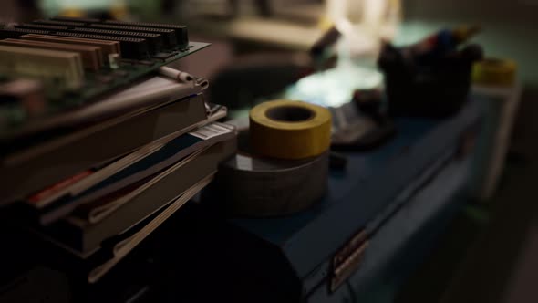Old Computers From the 80s in an Abandoned Computing Center alt