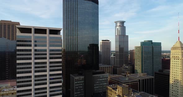 Flyover Downtown Minneapolis