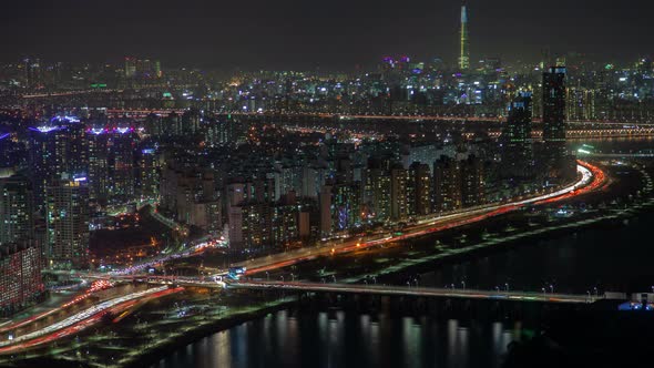 Seoul Illumination Korea City Transport Junction