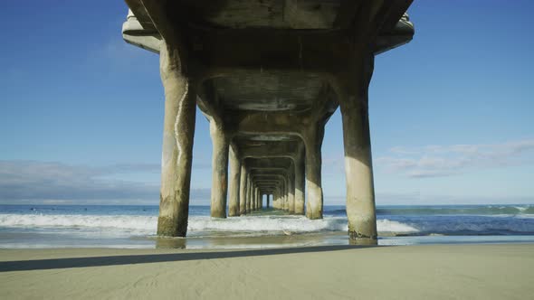 The Manhattan Beach Pier and the Pacific Ocean