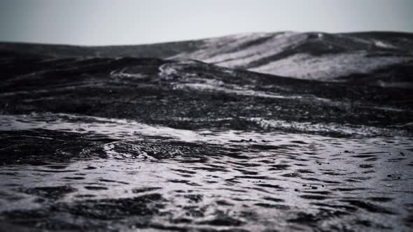 Snow Ice and Rocks at Northern Landscape