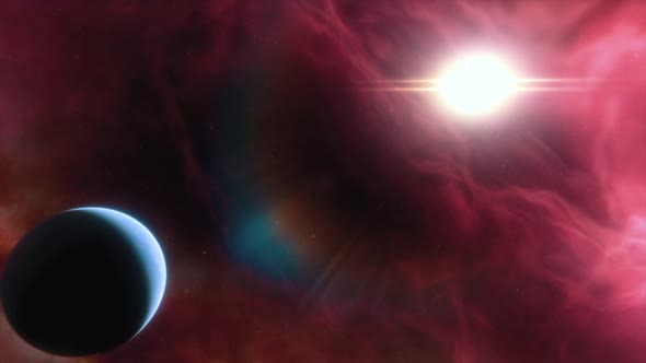 Alien Exoplanet in Another Solar System