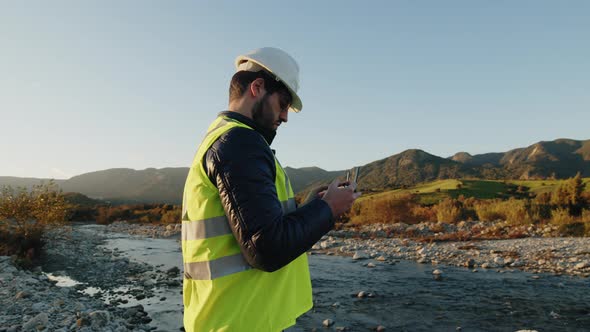 Boy takes the course for Drone License