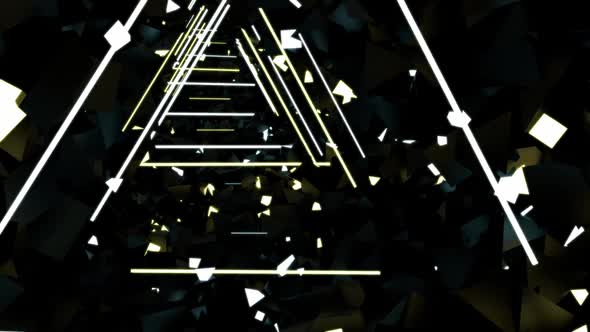 Abstract Pyramid  In Tunnel 02 HD