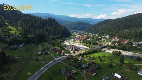 Ukrainian Carpathians Country Road