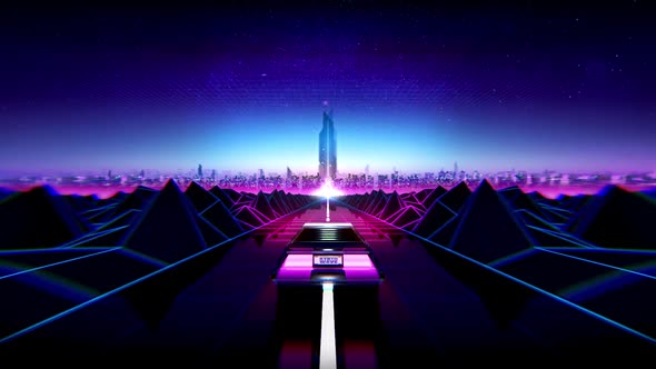Synthwave Skyline Drive Loop