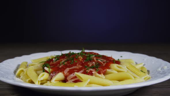 Sprinkling Parsley Over Fresh Pasta 75