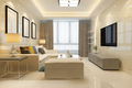 classic loft luxury living room with bookshelf - PhotoDune Item for Sale