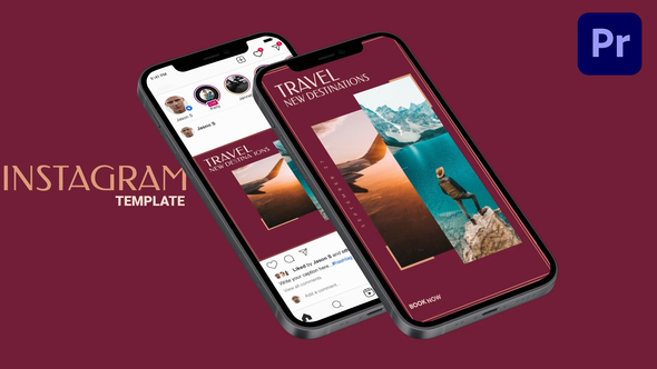 Travel Promo Mogrt | Instagram Posts and Stories