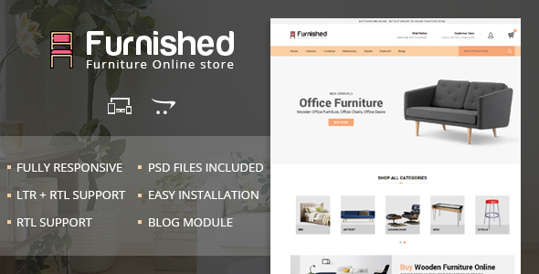Furnished - OpenCart 2 & 3 Responsive Theme