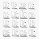 18 Glass Mug Shapes - transparent cups with different forms and sizes - 3DOcean Item for Sale