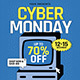 Retro Cyber Monday Event Flyer - GraphicRiver Item for Sale