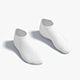 White Low-cut Socks - fabric sox pair - 3DOcean Item for Sale