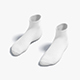 White Ankle Socks - fabric sox pair - 3DOcean Item for Sale