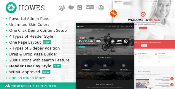 “Upgrade Your Website with Howes – The Versatile and Adaptable WordPress Theme!”