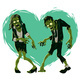 Cartoon Zombie Couple - GraphicRiver Item for Sale