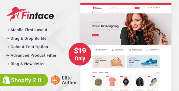Fintace - Multipurpose Fashion Store Shopify 2.0 Responsive Theme