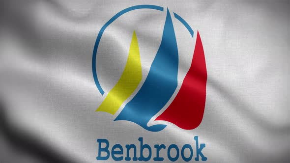 Benbrook Texas Flag Loop Background 4K