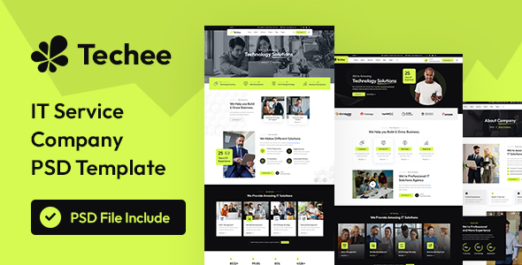 Techee - Technology & IT Solutions PSD Template