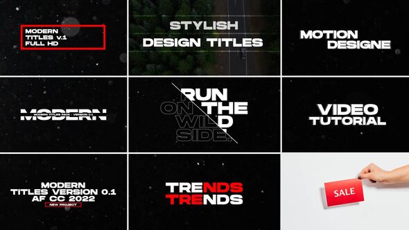 Modern Titles | Premiere Pro