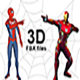 Spiderman and Ironman rigged - 3DOcean Item for Sale