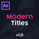 Modern Titles for Premiere Pro - VideoHive Item for Sale