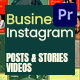 Business Instagram Posts and Stories Promo Mogrt - VideoHive Item for Sale