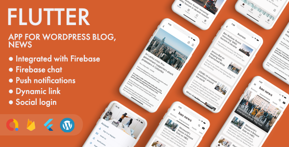 Flutter app for WordPress news and blogs