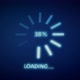 Circle Loading Process to Complete Blue Screen - VideoHive Item for Sale