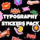 Typography Stickers Pack - VideoHive Item for Sale
