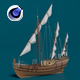 Pirate Ship old ship Battle Ship - 3DOcean Item for Sale