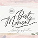 Best Moment - Lovely Calligraphy Font - GraphicRiver Item for Sale