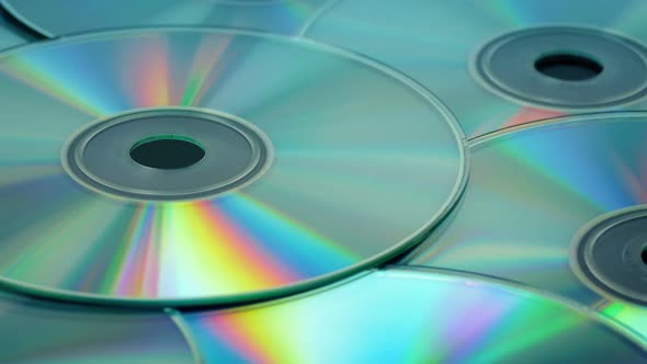 Blank CDs Rotating