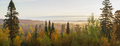 Panorama of a valley in the Sawtooth Mountains of Minnesota at sunrise on an autumn morning - PhotoDune Item for Sale