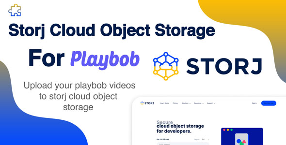 Storj Cloud Object Storage Add-on For Playbob