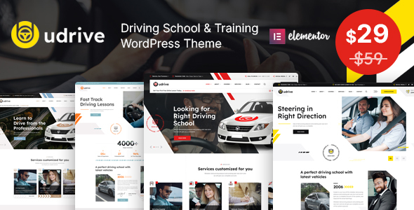 Udrive - Driving School WordPress Theme