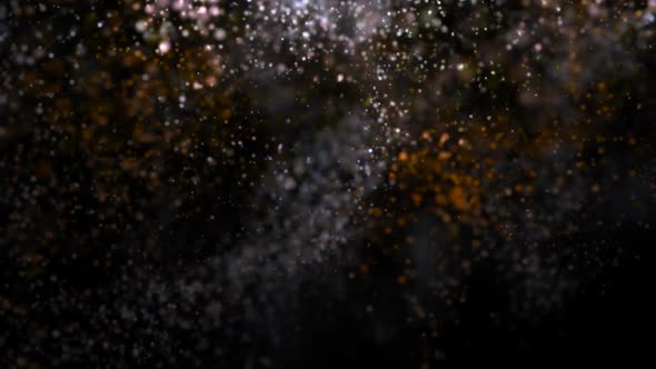 Falling Glittering Particles