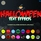 Halloween Photoshop Text Effects - GraphicRiver Item for Sale