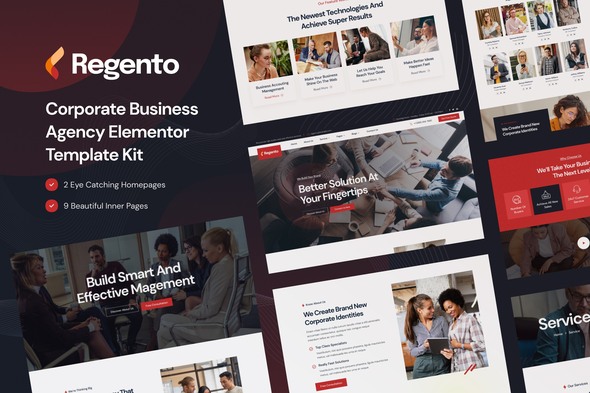 Regento - Business Agency Elementor Template Kit