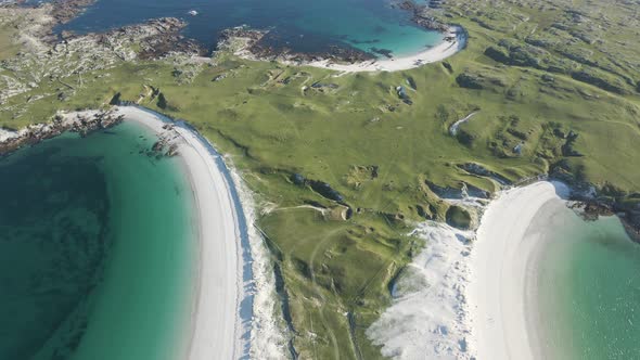 Marvellous island Connemara Dogs bay beach Ireland europe aerial